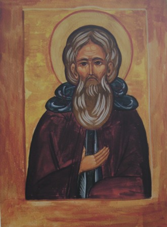 Икона Преподобный Сергий Радонежский. Королёва Татьяна, 13 лет
